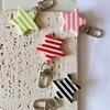 Стильный брелок из сплава и смолы с подвеской в виде звезды, с деликативной полосатой отделкой, для сумок, рюкзаков, камеры