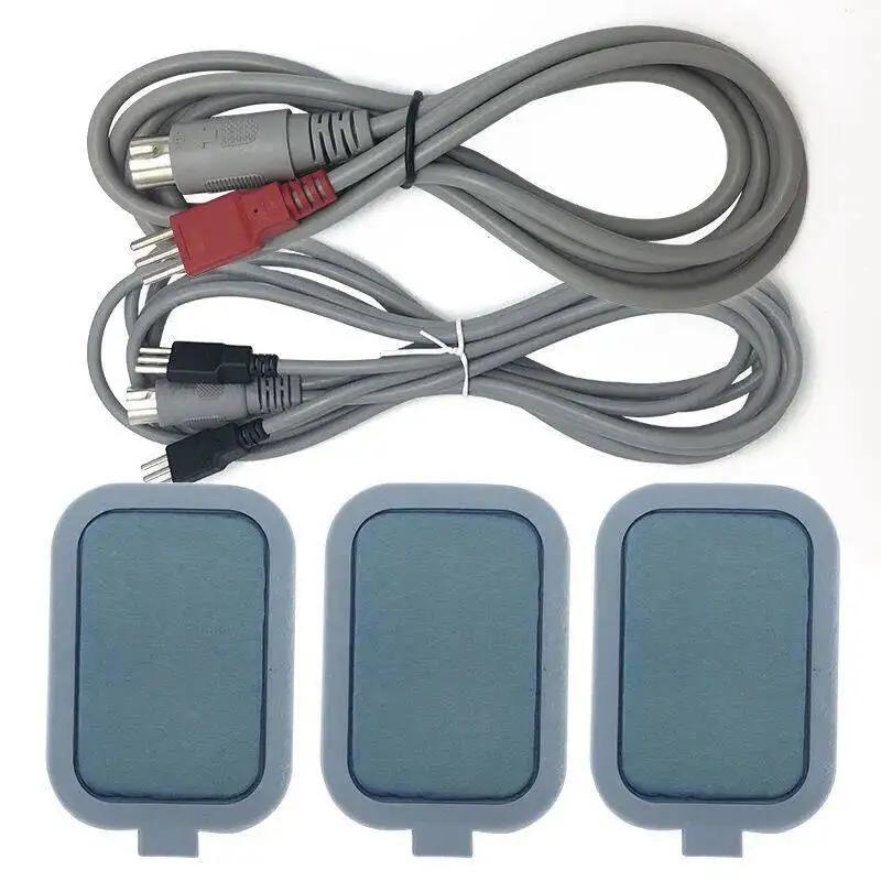 Silicone Micro-current Muscle Stimution Pad/2Pin or 3 Pin Cable,for Beauty/DDS Bioelectric Therapy/ Acid-base Massage Equipment