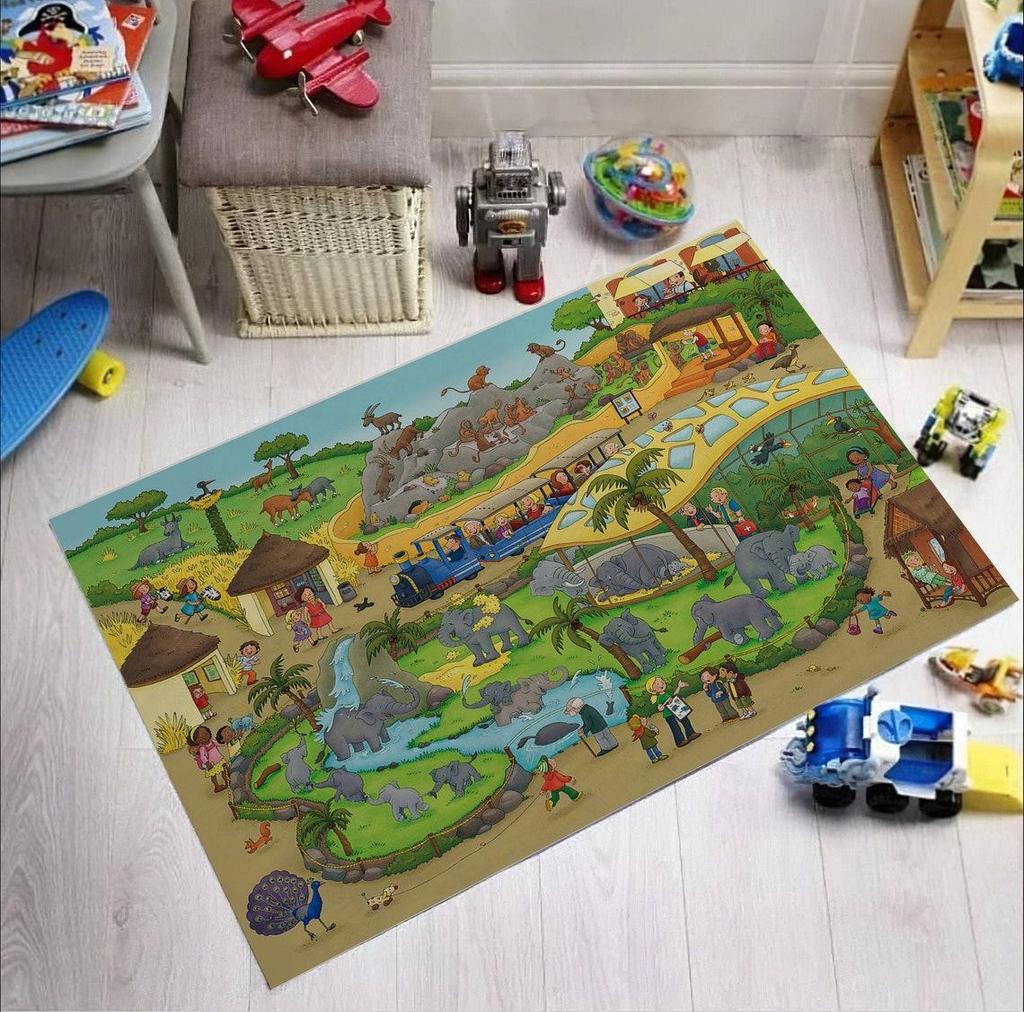 Коврики с изображением животных в мире, нескользящий напольный коврик, коврики для дома, коврик для беговой дорожки, ковер для спальни