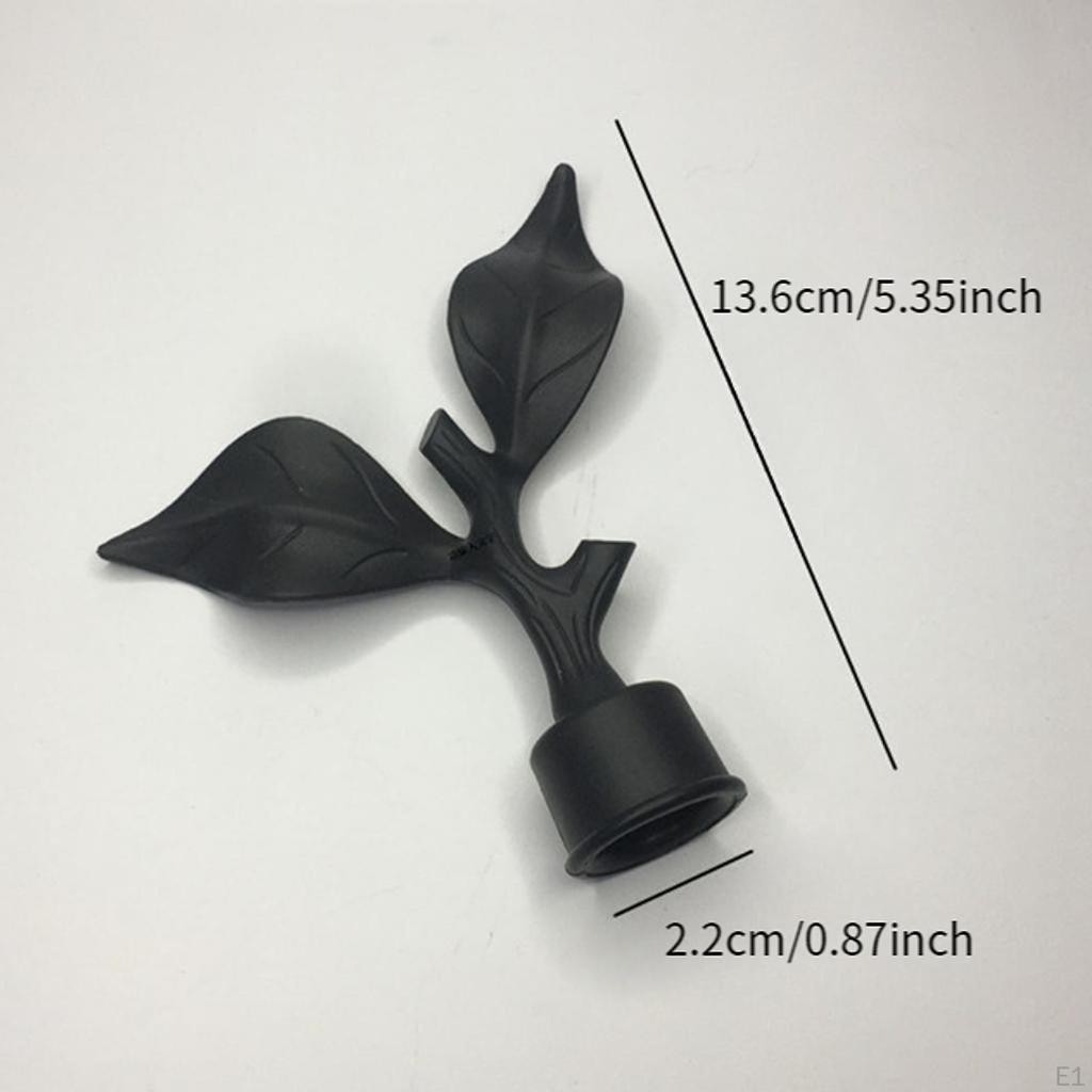 4 Piece Curtain Finials, End Caps for Rods, Rod Decorative Finials