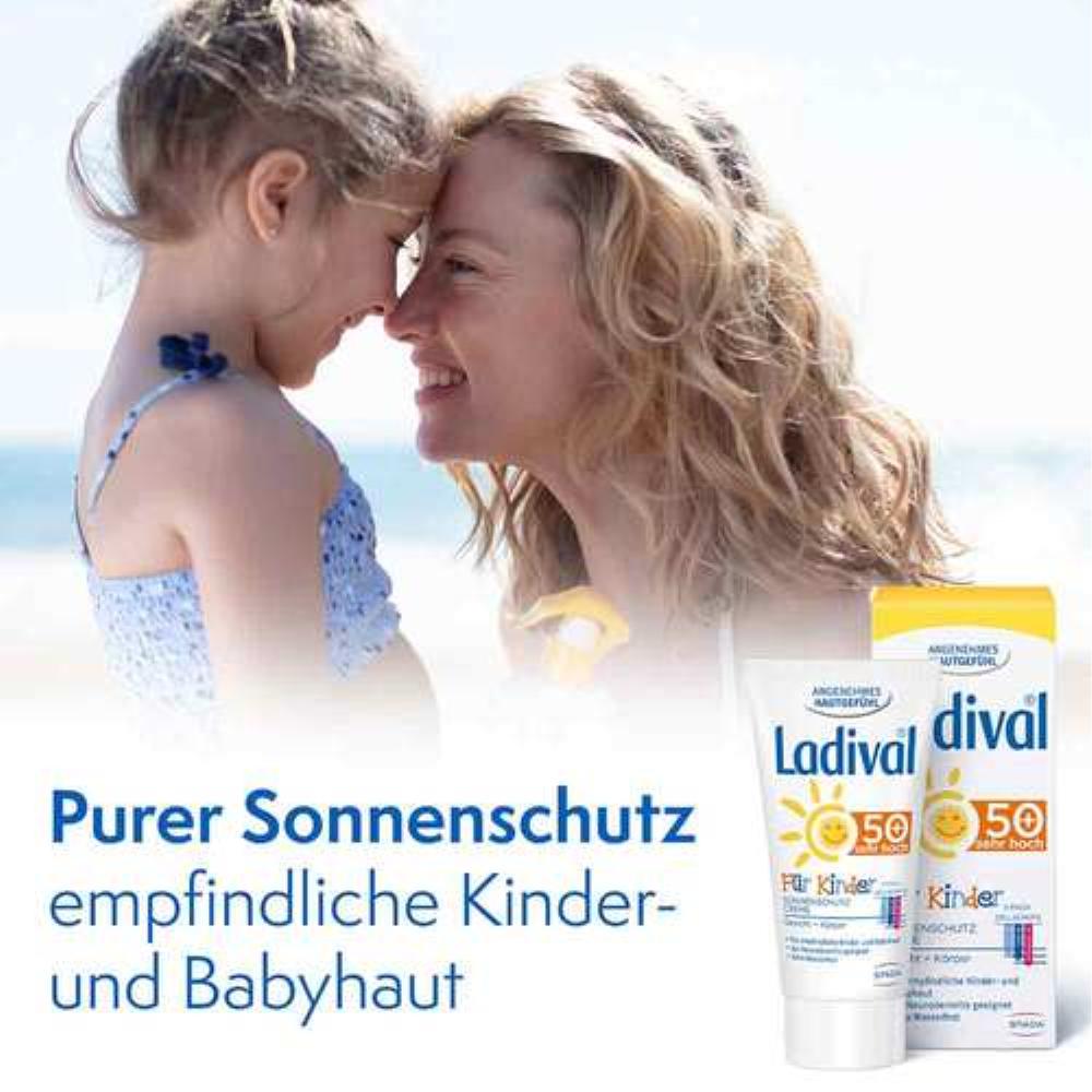 Ladival Детский солнцезащитный крем для лица SPF 50+, 50 мл