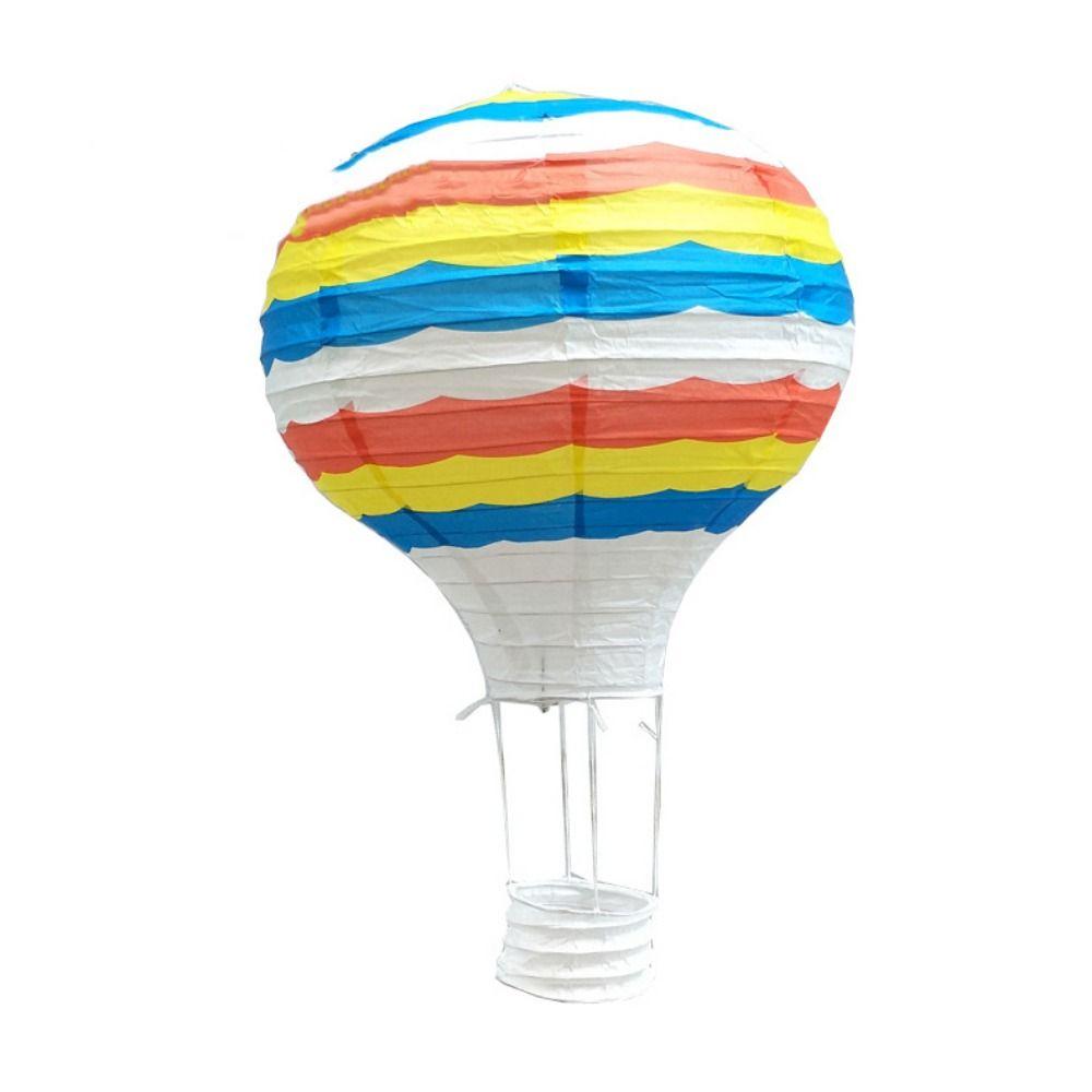 Handmade Paper Lantern DIY Festival Lantern Folding Paper Lantern Air Balloon Lantern  for Party