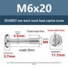 Yigu 304 Stainless Steel Pan Head Captive Screw M3/M4/M5/M6
