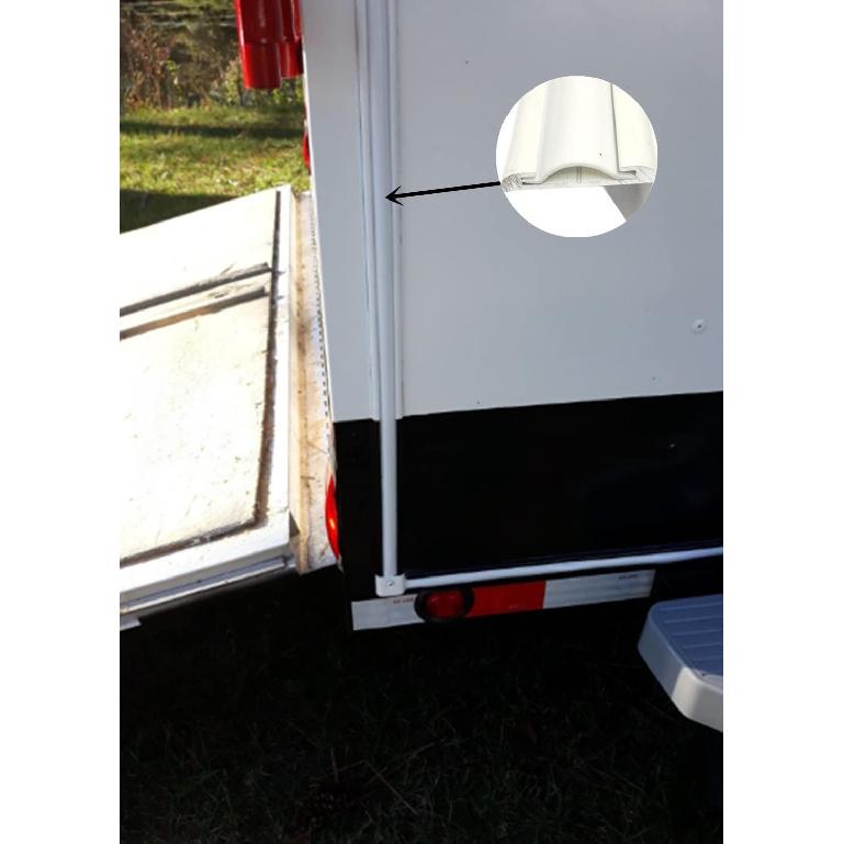 Винтажная виниловая отделочная молдинг для дома на колесах, 1 дюйм, белый, для дома на колесах, кемпера, прицепа для путешествий, крышка для винтов, угловой желоб, наружный шов, край крыши, направляющая, сверхпрочная отделка(25