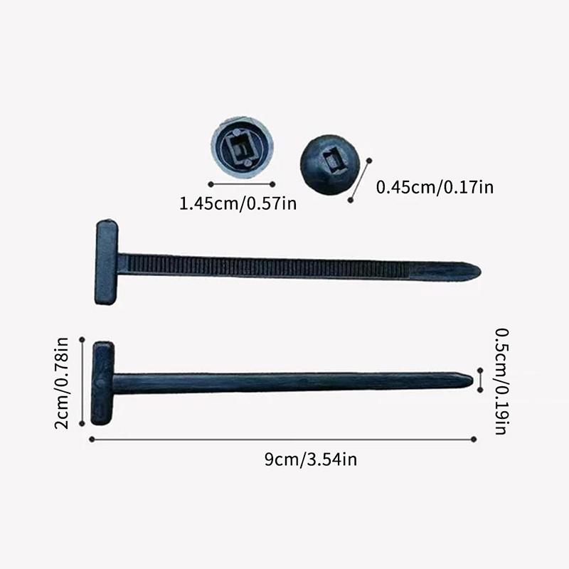 Cable Straps Heavy Duty Nylon Cable Tie Buckle With Pin Button Design For Car Repair Self-locking Zip Ties Holder Tool