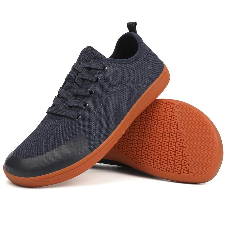 Men's Training and Fitness Shoes Wide Feet Low Heels Plus Size Flat Bottomed Black Shoes Barefoot Women's Casual Work Shoes