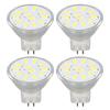 4pcs/set MR11 LED Spot Light Bulb with Dual Needle Base 360 Degrees Heat Dissipation 3W 12 LEDs Lamp