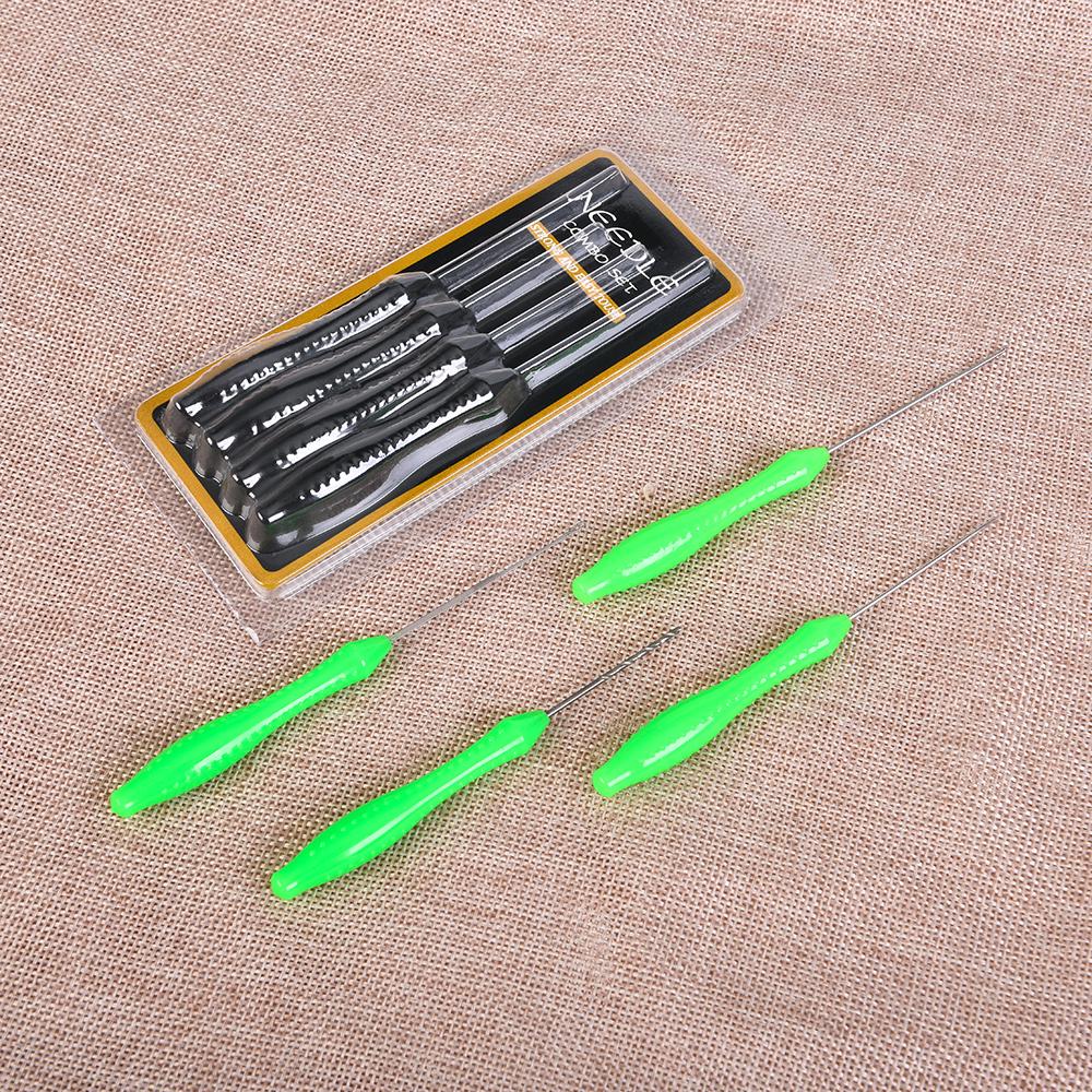 Pack of 4Pcs Bait Needle Set Hook Drill Boilie Stringer Baiting Rig Tool Carp Fishing Terminals