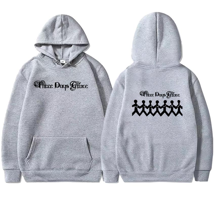 In Three Days of Grace Album Hoodie Double Sided Fleece Autumn Winter Pullover Men Women Long Sleeve Sweatshirt