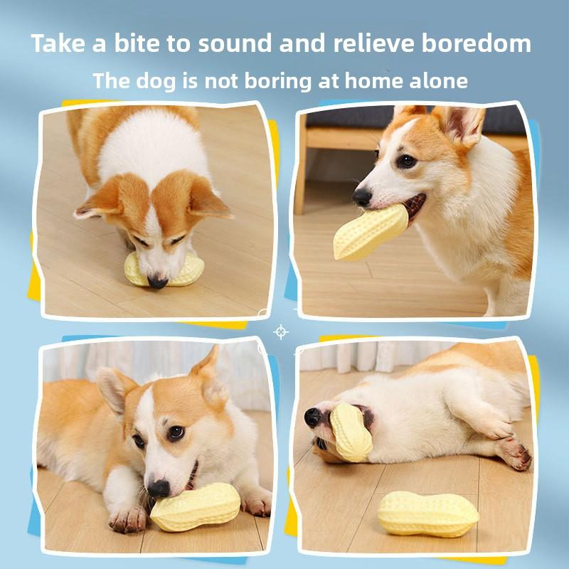 Durable Chew Sound Toy for Dogs Milky White Corn, Bite Resistant, Interactive Entertainment for Medium To Large Breeds Like Corgis and Bulldogs