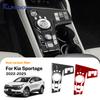 Настоящее Мягкое Углеродное Волокно Для Kia Sportage NQ5   2024 2025 LHD RHD Наклейка на Панель Переключения Передач Автомобиля Отделка Аксессуары для Интерьера
