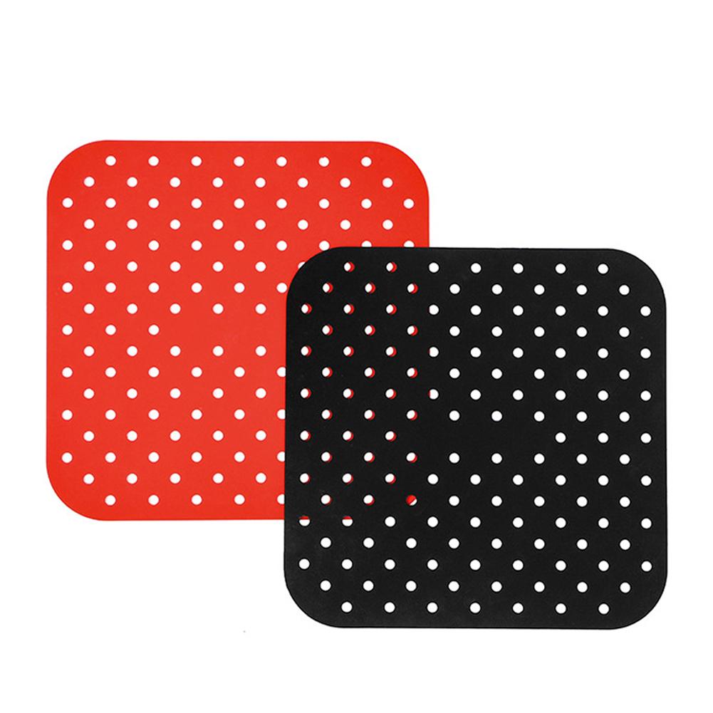 Подушечки для фритюрницы Многоразовые силиконовые формы Детали для аэрогриля Антипригарное покрытие для пароварки Круглая квадратная тарелка для хрустящей корочки Коврик для выпечки Кухонный аксессуар