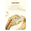 Hip Hop Iced Square Quartz Watch for Men Full Diamond Calendar Luxury Watch