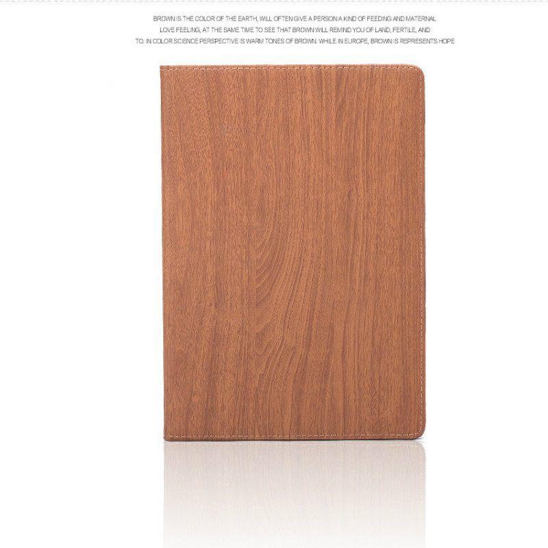 Premium Wood Grain Smart Wake Sleep Stand Flip Case Cover For Apple Ipad 2/3/4 Air Mini With Timeless Retro Design