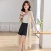 Thin [Lightweight Breathable Knitted Sweater] 26 year thin air-conditioned cardigan for women, paired with a medium to long women's jacket