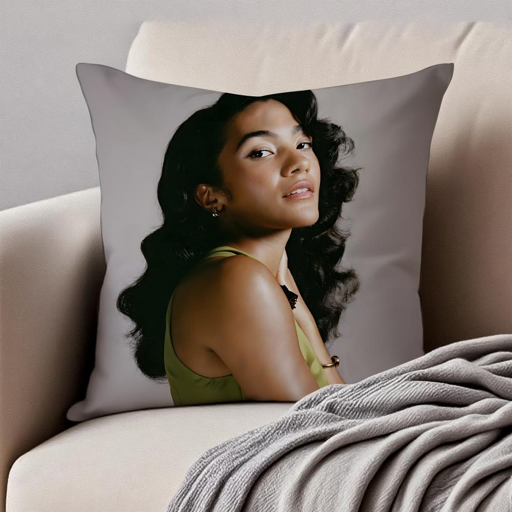 Graceful Jazzy pop Singer OOlivia Dean Cushion Cover Pillowcase Antidustmite Invisible Zipper Short Plush Sofa Cushion