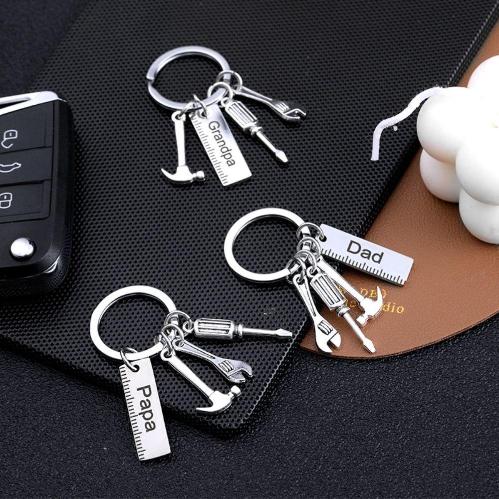 Dad Letters Dad Letters Keyring Hammer Father's Day Pendant Father's Day Gifts