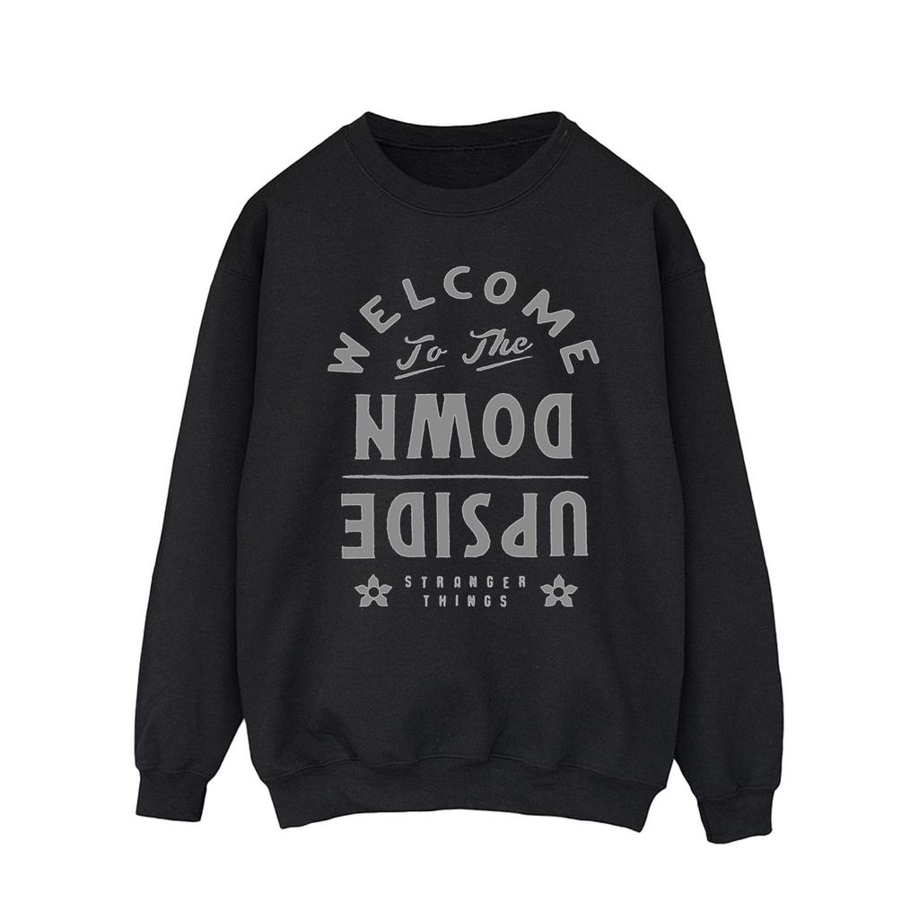 Netflix Mens Stranger Things Welcome To Upside Down Sweatshirt