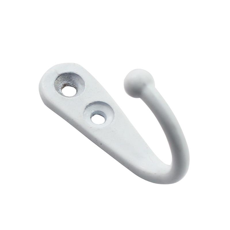 Антикварный черный крючок для одежды из цинкового сплава с двумя отверстиями 43x29