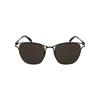 Alexander Mcqueen Square Frame Metal Sunglasses Black Black Grey