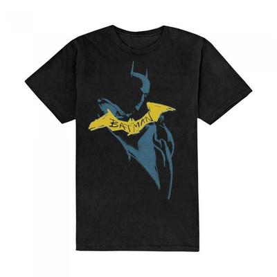 Batman Хлопковая футболка с эскизом унисекс для взрослых
