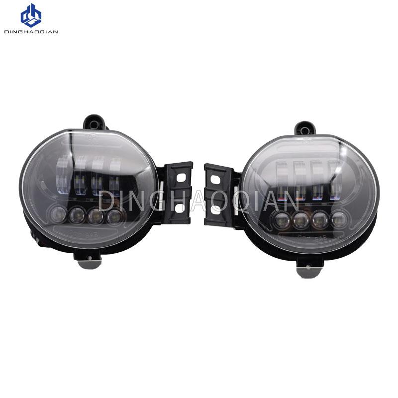 Светодиодные противотуманные фары для Dodge Ram 1500 2002-2008 2500/3500 2003-2009 Durango Truck 2004-2006 с ангельскими глазками, противотуманные фары, водонепроницаемые, 12 В
