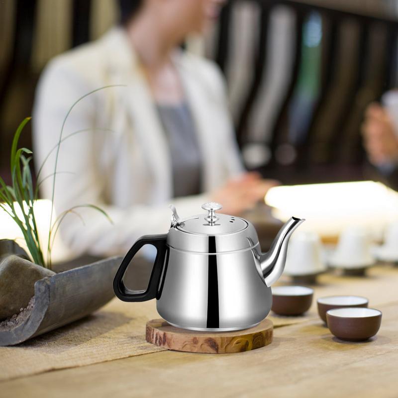 Чайник из нержавеющей стали 1,5 л, большой чайник с ситечком для чая, пищевой чайник большой емкости для воды для домашней кухни