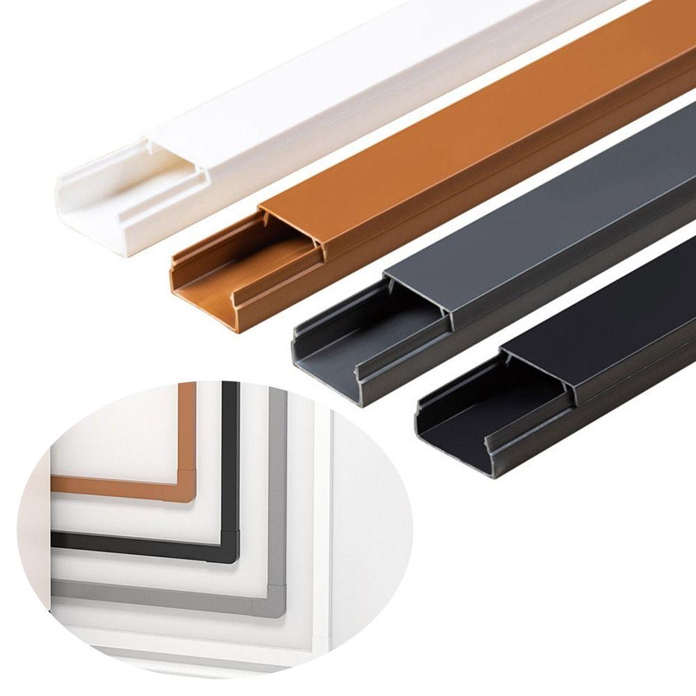 1m Cable Trunking Rectangle Cord Protector High Quality Electric Wire Slot Office