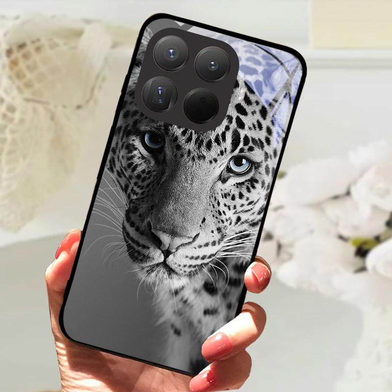 Чехол для Xiaomi 15T Pro Модный Закаленное Стекло Задняя Крышка Телефона Для Xiaomi 15TPro 15 T Xiaomi15T Защитный Чехол Fundas Coque
