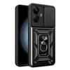For Realme 10 Pro+ 5G Kickstand Phone Holder Sliding Camera Cover PC+TPU Phone Case