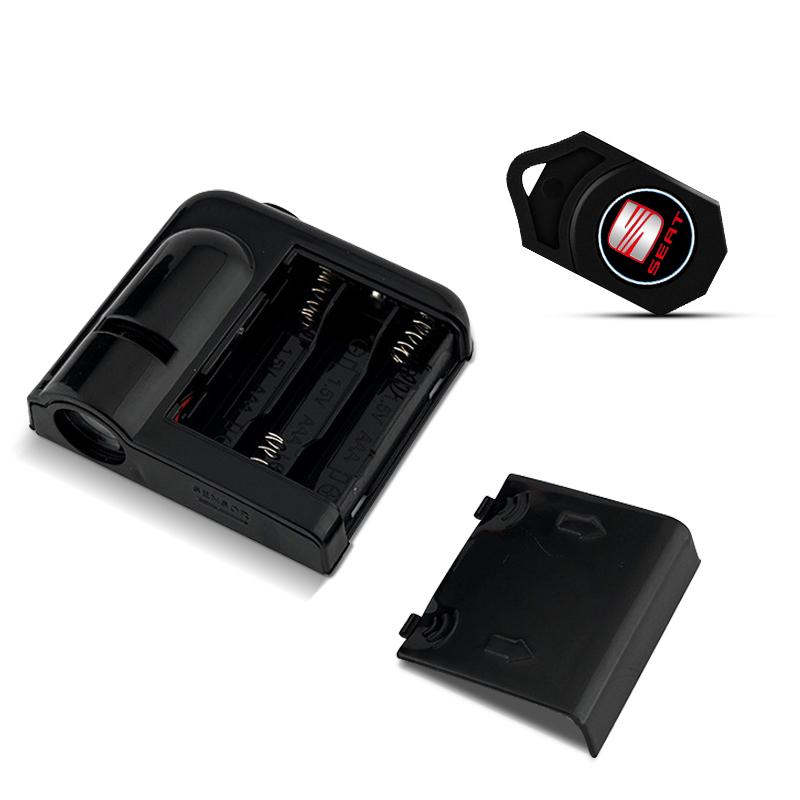 Светодиодный проектор подсветки двери автомобиля, приветственная лампа, эмблема автомобиля для SEAT Leon FR Altea Ibiza Cordoba Alhambra Arona Ateca Exeo