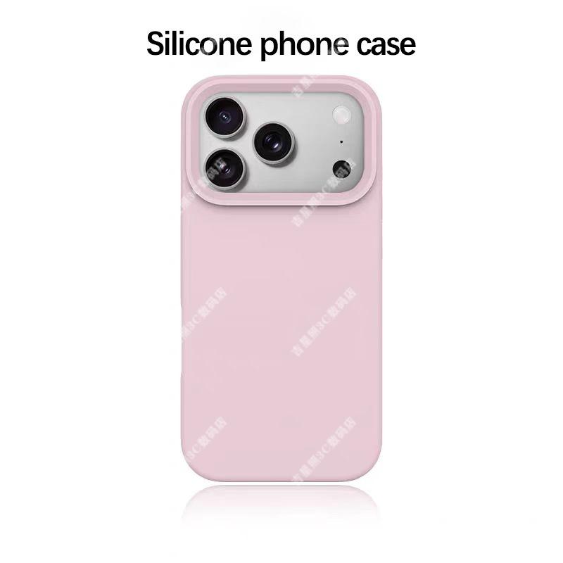 Высококачественный чехол из жидкого силикона для iPhone 13, 14, 15, 16, 17 Pro Max - Женская версия
