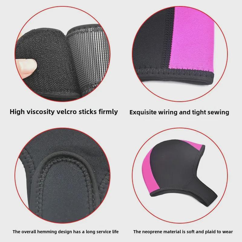 Унисекс 3 мм кепки для дайвинга: Теплый, морозостойкий, солнцезащитный, быстросохнущий головной убор для серфинга, сноркелинга и зимнего плавания.