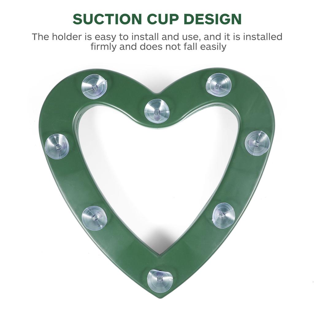 Heart Shape Flower Holder Wedding Car Floral Foams Heart Flower Arrangement Foams Mud Base W/ Suction Cup Flower Holder Brick