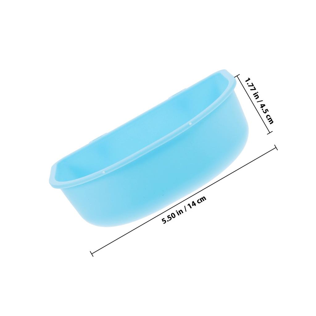 Hanging Plastic Pet Bowl Sturdy Cat Dog Cage Feeder Smooth Surface Food Water Container Hanging Pet Bowl Puppy Feeder