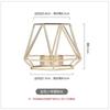 Polygonal Geometry Iron Candlestick Handicraft Simple Aromatherapy Candle Base Metal Ornaments Candlestick Container Hogar
