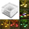 Waterproof Outdoor Solar Ice Brick Lights - Glass Floor Tiles for Landscaping