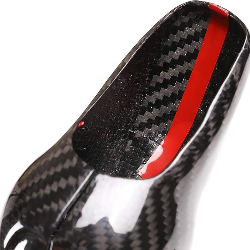 Real Carbon Fiber Gear Shift Knob Head Cover Trim Fit for Macan 2014- S GTS Panamera 2014-2016 718 2016-