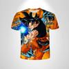 2026 Новая летняя футболка Dragon Ball Z Goku Все формы 3D Аниме Косплей Повседневная Уличная одежда Большого размера Для