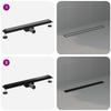 2 in 1 Shower Drain Black 80 cm Stainless Steel 304