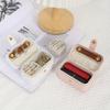 Mini Portable Jewelry Storage Organizer Travel Leather Storage Boxes Earring Necklace Display Ring Jewel Holder Boxes