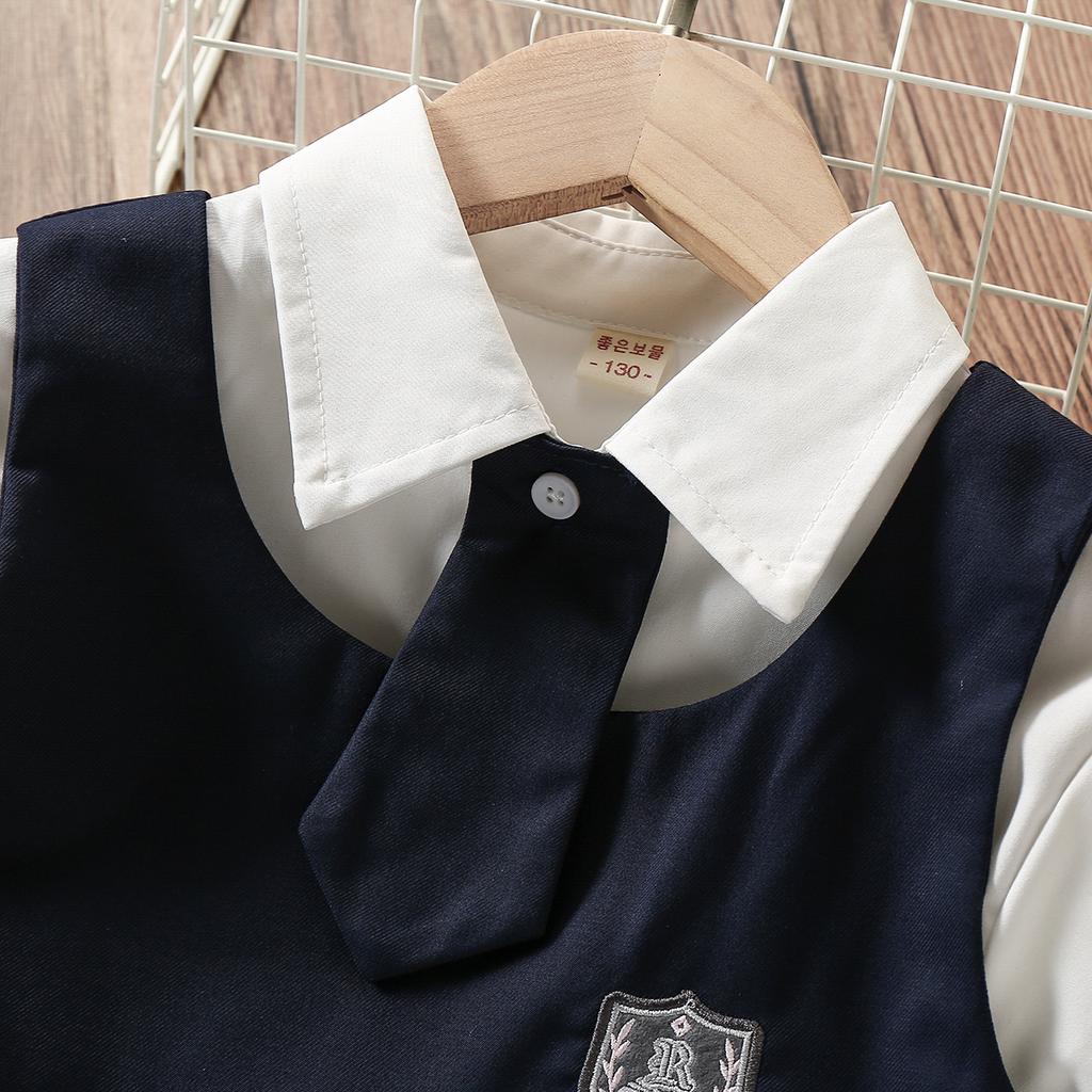 Baby Kids Sets for Girls Suits School Uniform Children Costumes Preppy Style Clothes for Teenagers Outfits 6 8 9 10 12 14 Years