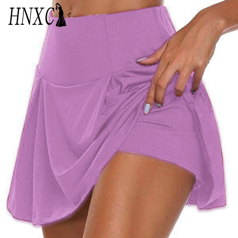 HNXC 13 цветов Женская мода Повседневная Однотонная с принтом Летняя Весенняя Юбка