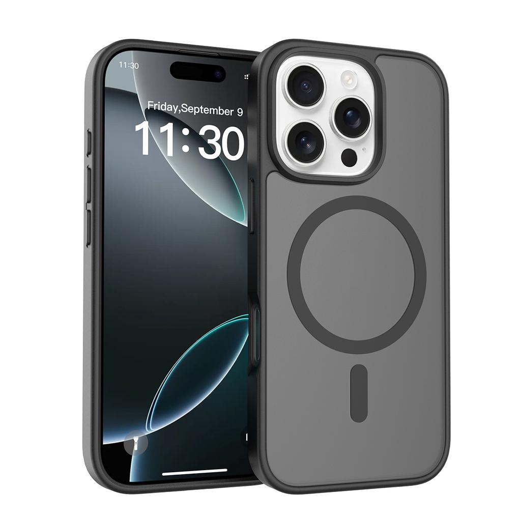 Матовый магнитный чехол для Magsafe iPhone Air 17E 17 E 16E 16 Pro Max 15 Plus 14 13 12 Mag Safe Матовый полупрозрачный Шелковистый на ощупь Антипятнистый чехол для телефона