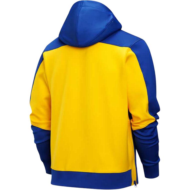 Nike Куртка Dri-Fit NBA Golden State Warriors Quick-Dry с капюшоном и длинным рукавом Мужская куртка Светло-голубой Амарилло-желтый FV1524-495