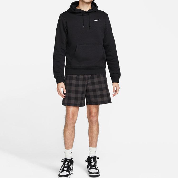 Nike Удобная флисовая толстовка с капюшоном и длинным рукавом, мужская толстовка черного и белого цвета 623453-010