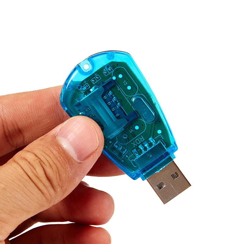 1 шт. считыватель SIM-карт USB-считыватель SIM-карт, копировальный аппарат, клонер, резервное копирование, Gsm Cdma Wcdma сотовый телефон Dom668
