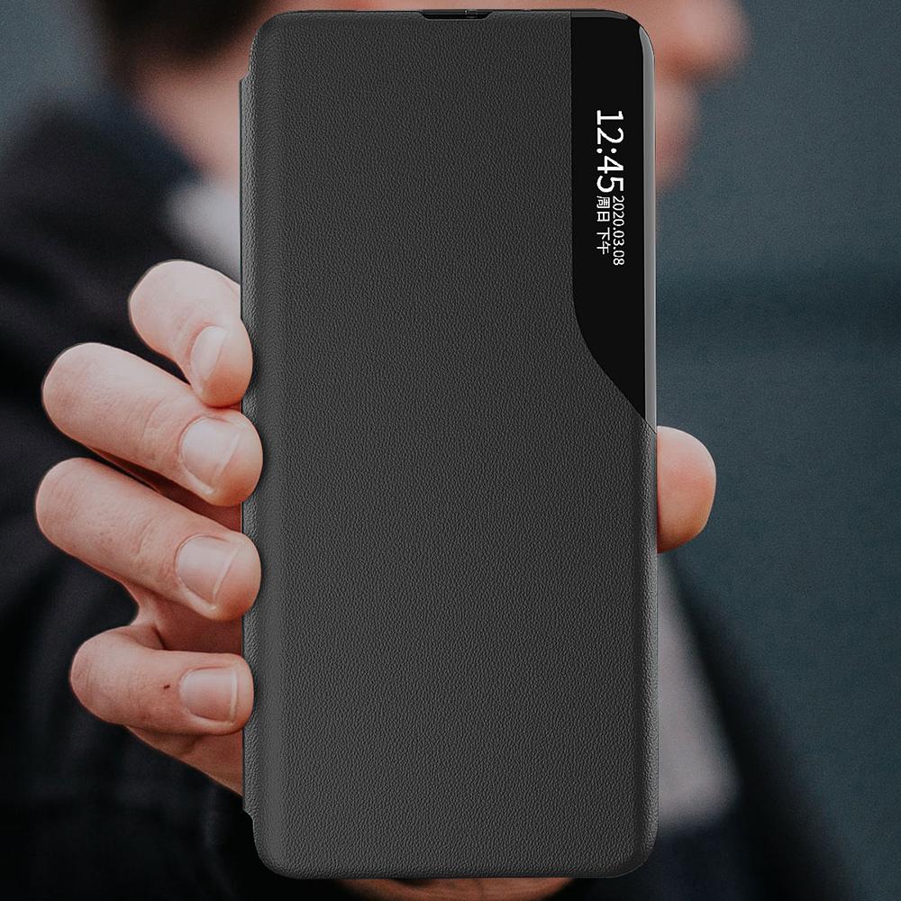 Для Samsung Galaxy S24 FE Чехол Окно просмотра Полная защита Кожаный чехол для телефона