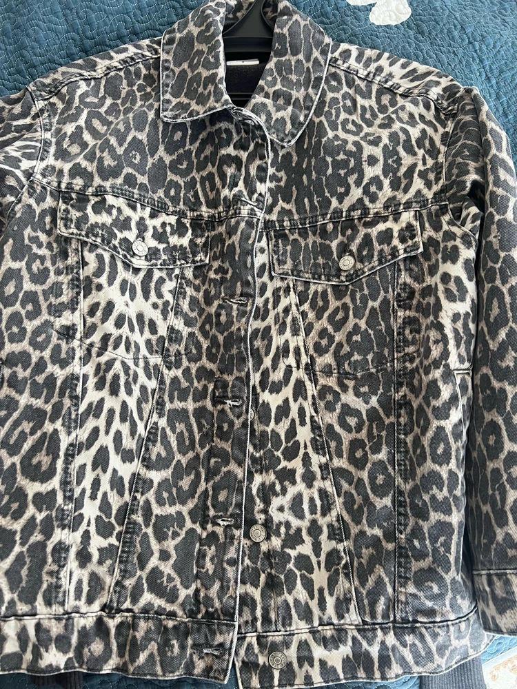 2024 Retro Leopard Print Denim Jacket - Trendy, Loose, Versatile for Spring