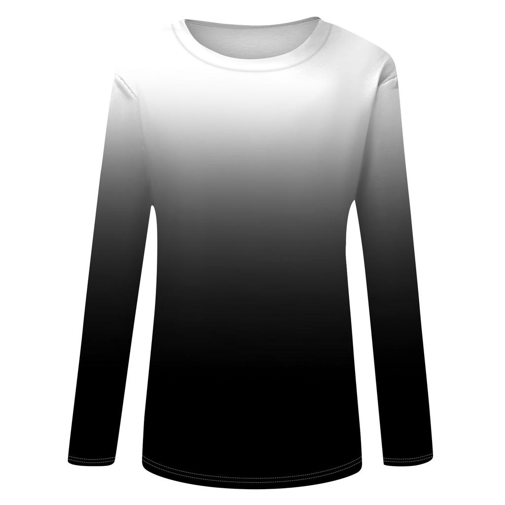 Womens Long Sleeve Round Neck Shirts Basic Tee Casual Top Fall Trendy Tunic Outfits Fitted T Shirts